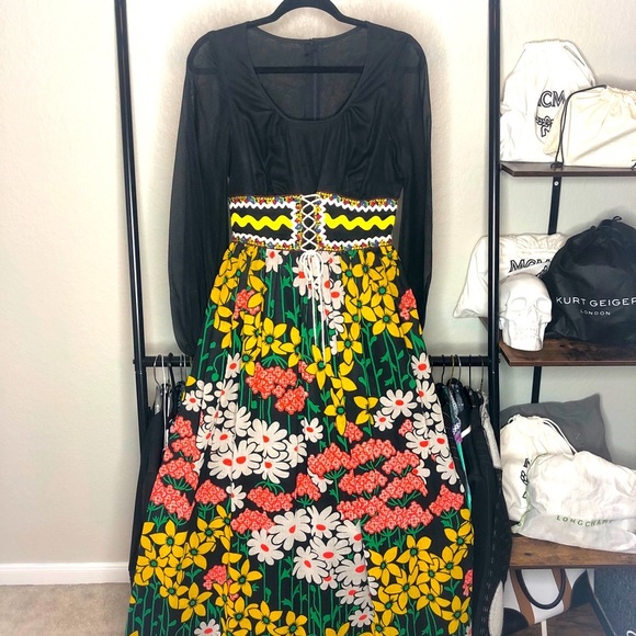 Howard Wolf Dresses & Skirts - Howard Wolf Vintage 70s Psychedelic Prairie Dress